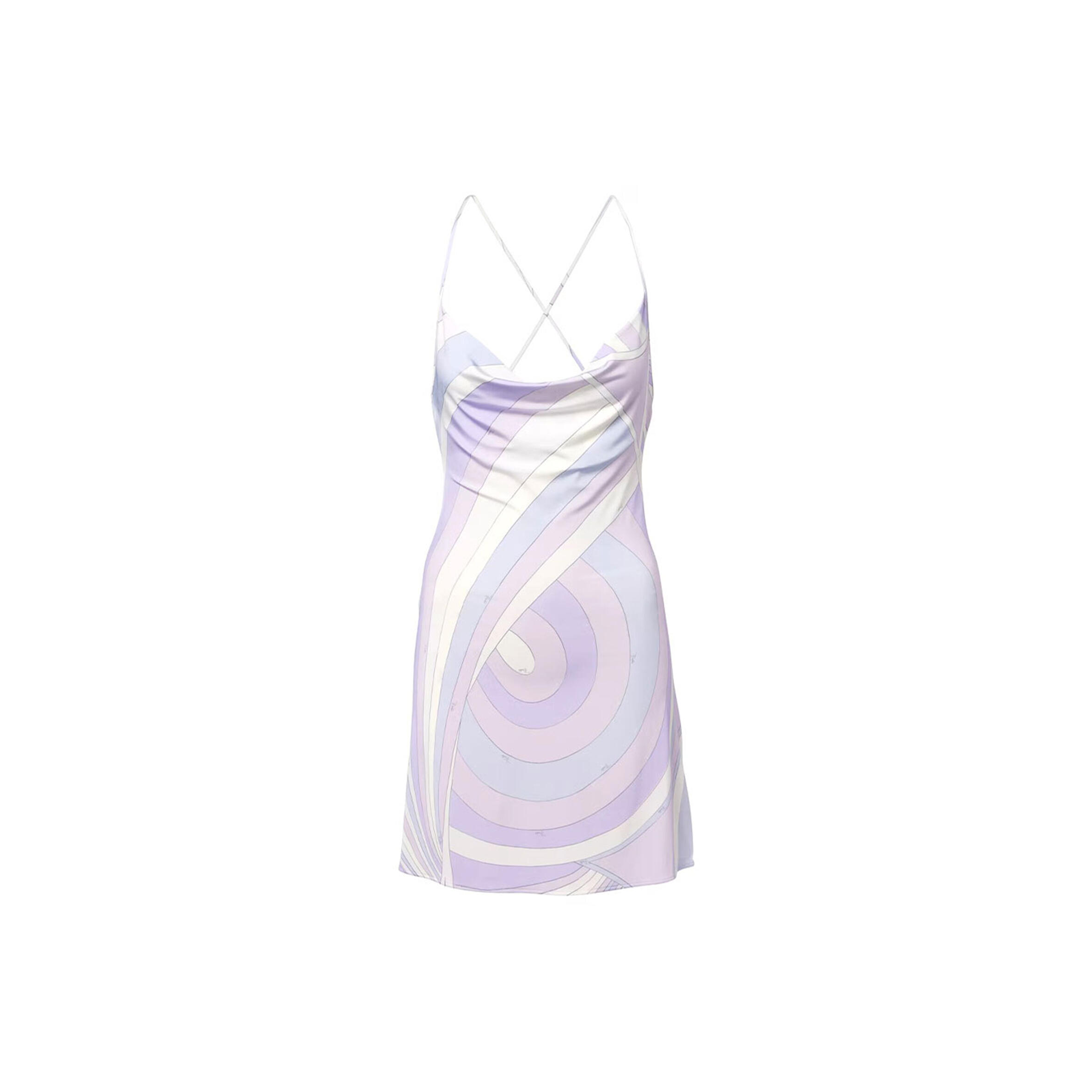 PUCCI IRIDE SATIN JERSEY MINIDRESS